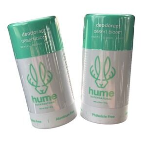 Hume Supernatural Deodorant Desert Bloom 2oz 2-Pack Aluminum Free Neroli Citrus